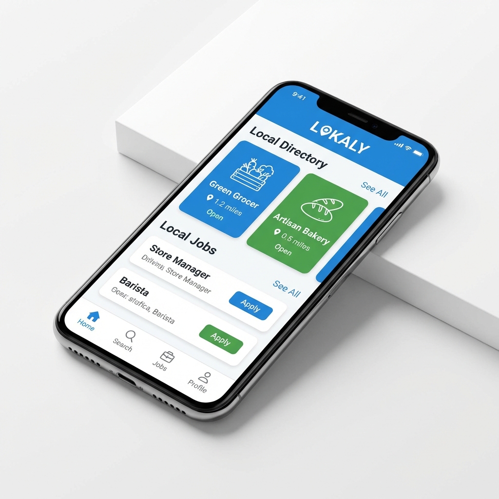 LOKALY App Mockup